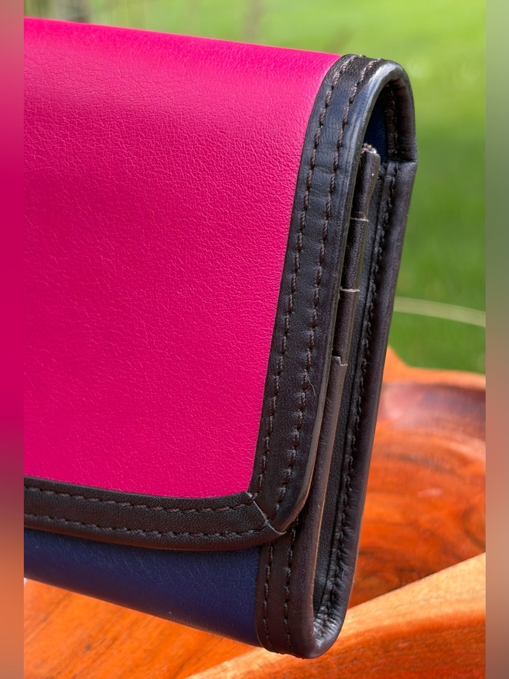 Coach Legacy Colorblock Leather Accordion Wallet EUC - Picture 5 of 16